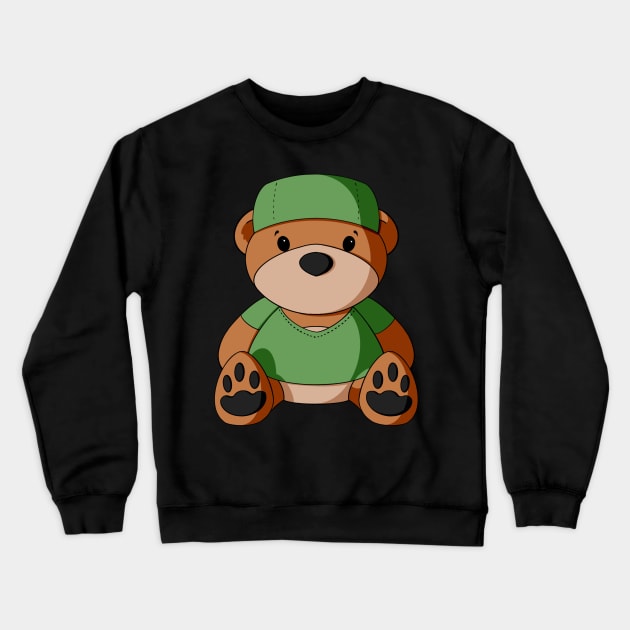 Surgeon Teddy Bear Crewneck Sweatshirt by Alisha Ober Designs